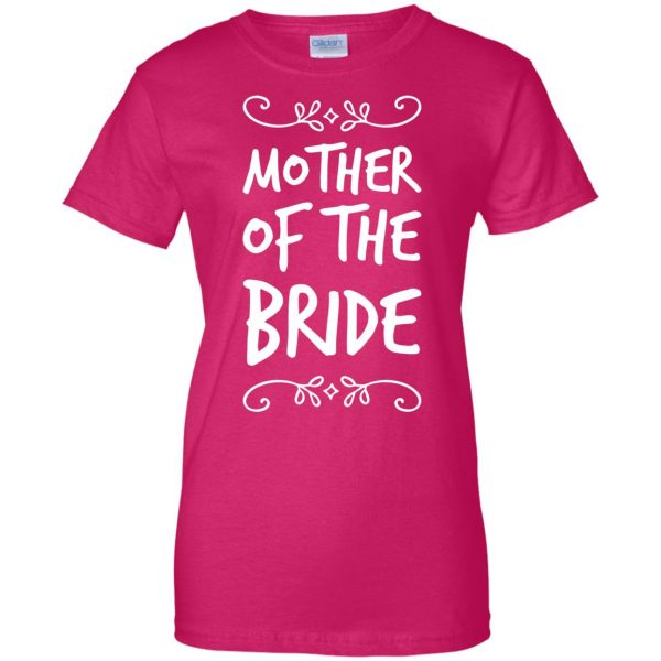 mother of the bride womens t shirt - lady t shirt - pink heliconia
