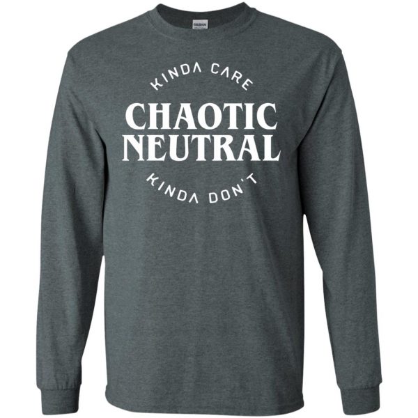 chaotic neutral long sleeve - dark heather