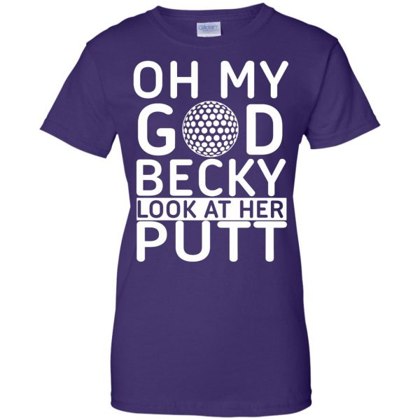 oh my god becky womens t shirt - lady t shirt - purple