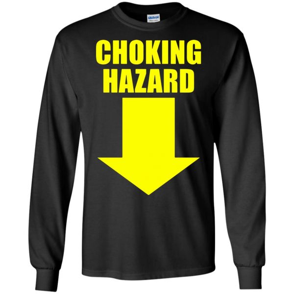 choking hazard long sleeve - black