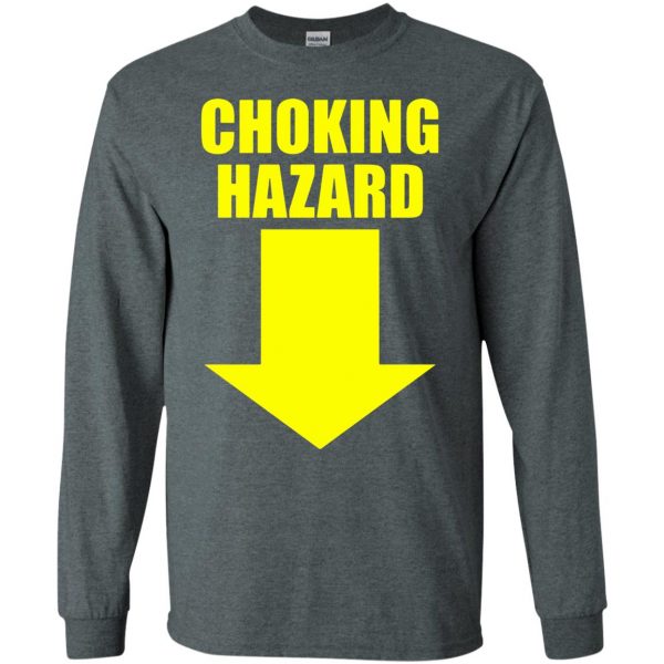 choking hazard long sleeve - dark heather