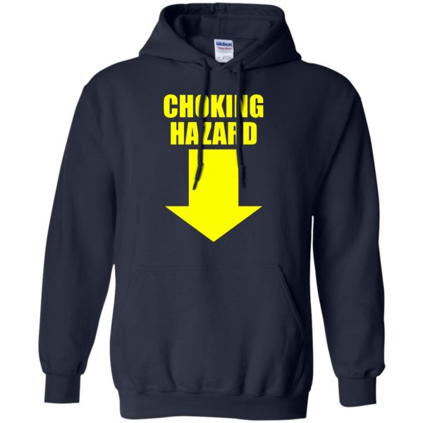 choking hazard hoodie - navy blue