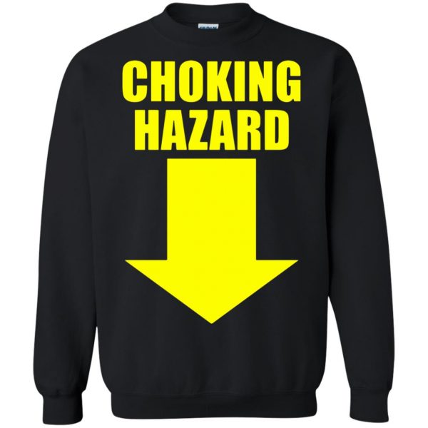 choking hazard sweatshirt - black