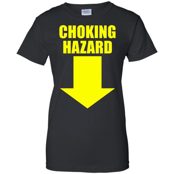 choking hazard womens t shirt - lady t shirt - black