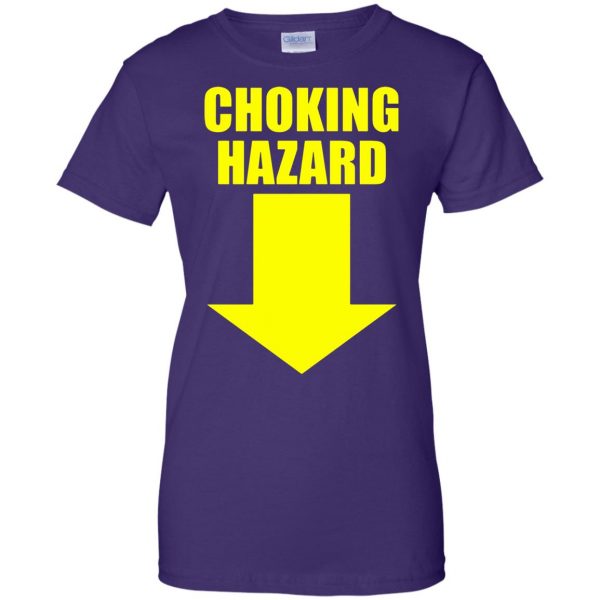 choking hazard womens t shirt - lady t shirt - purple