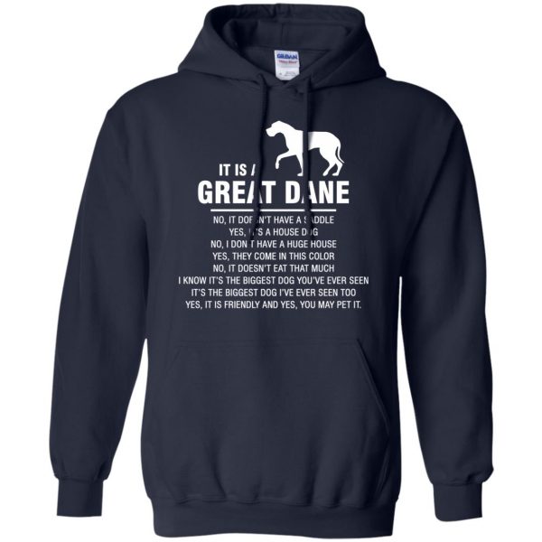 great dane hoodie - navy blue