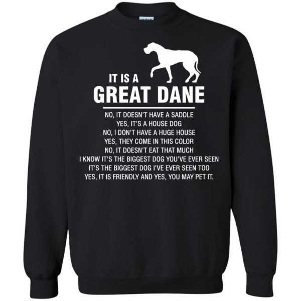 great dane sweatshirt - black