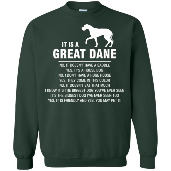 great dane sweatshirt - forest green