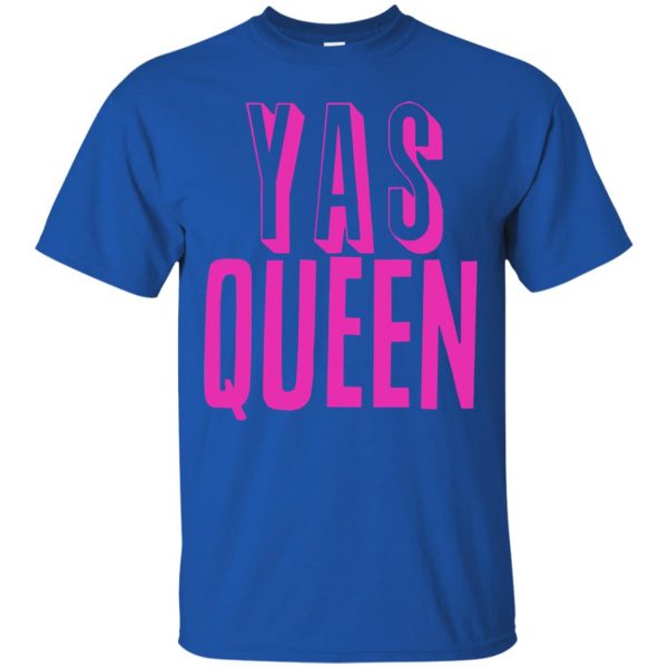yas queens t shirt - royal blue