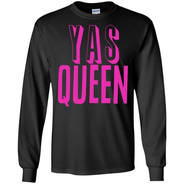 yas queens long sleeve - black