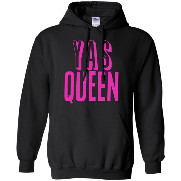 yas queens hoodie - black
