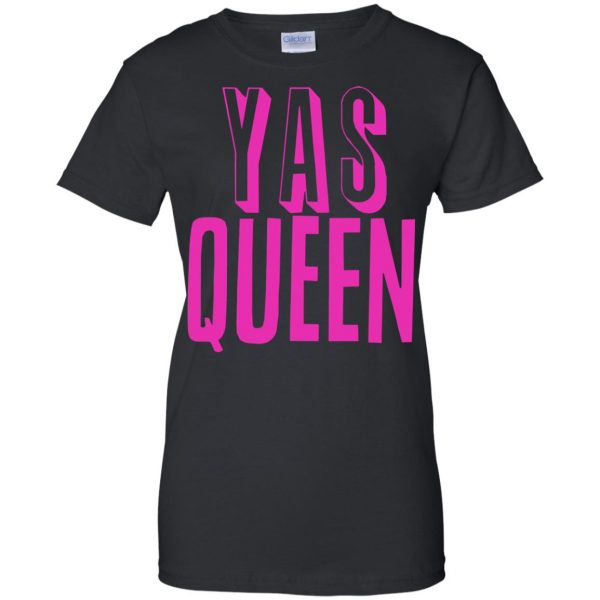 yas queens womens t shirt - lady t shirt - black