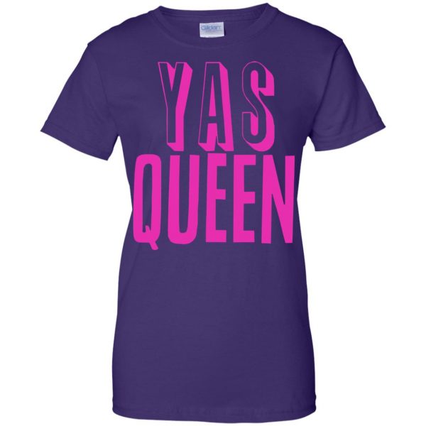 yas queens womens t shirt - lady t shirt - purple
