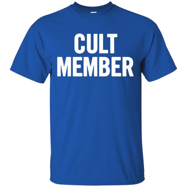 cult member t shirt - royal blue