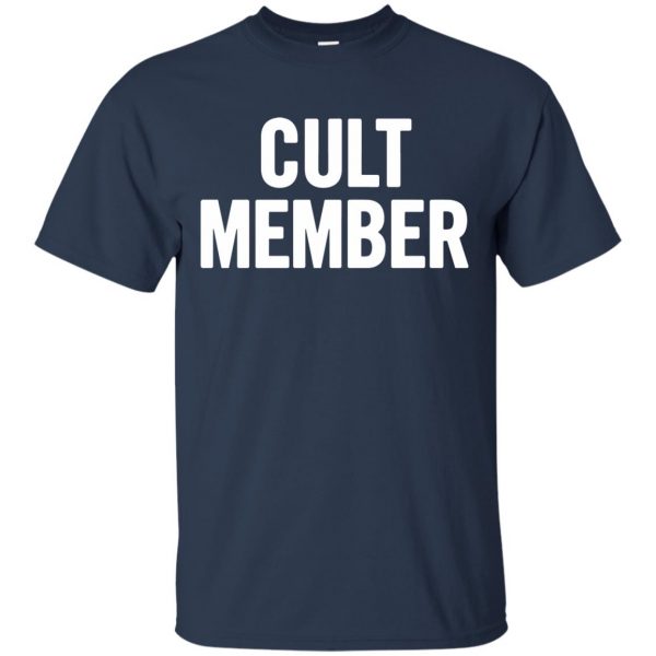 cult member t shirt - navy blue