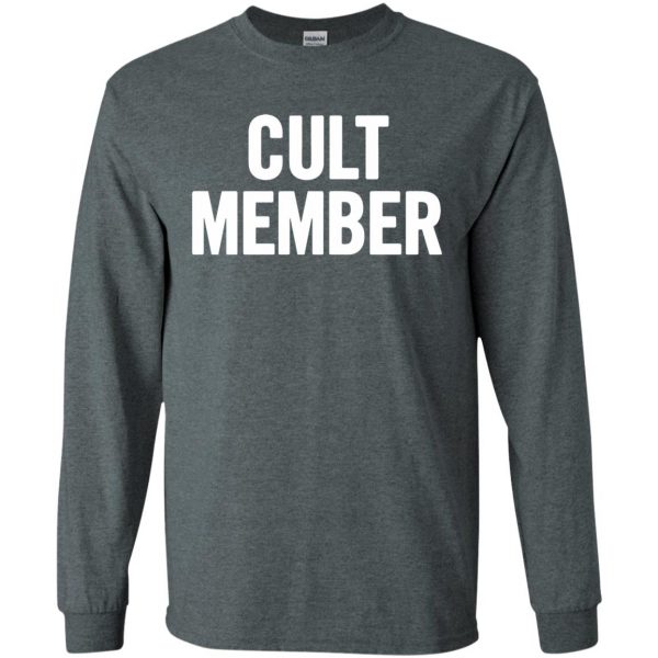 cult member long sleeve - dark heather