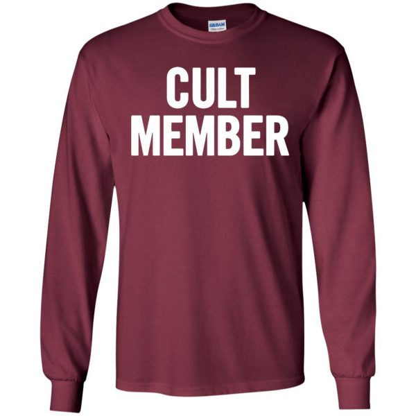 cult member long sleeve - maroon