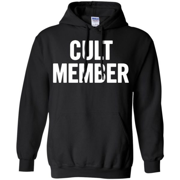 cult member hoodie - black