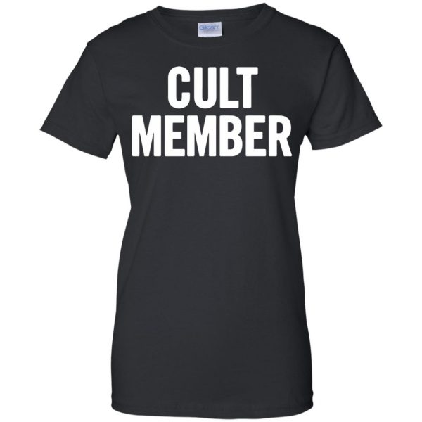 cult member womens t shirt - lady t shirt - black