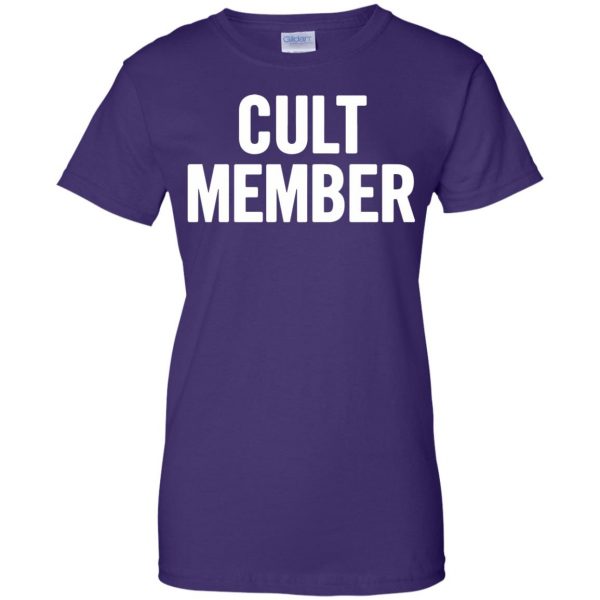 cult member womens t shirt - lady t shirt - purple