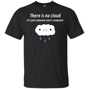 there is no cloud shirt - black