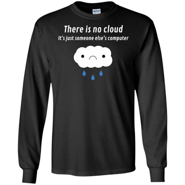 there is no cloud long sleeve - black