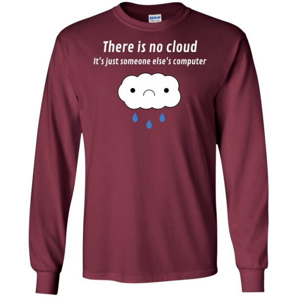 there is no cloud long sleeve - maroon