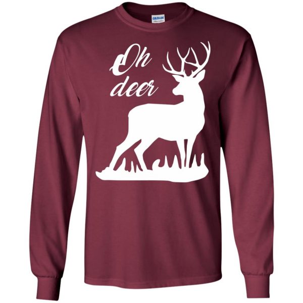 oh deers long sleeve - maroon
