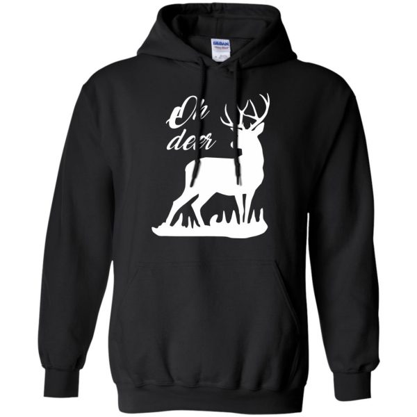 oh deers hoodie - black