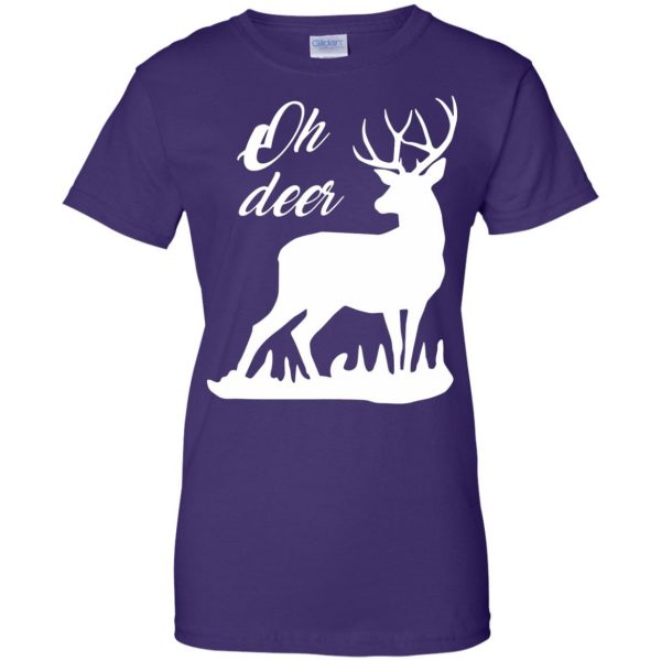 oh deers womens t shirt - lady t shirt - purple