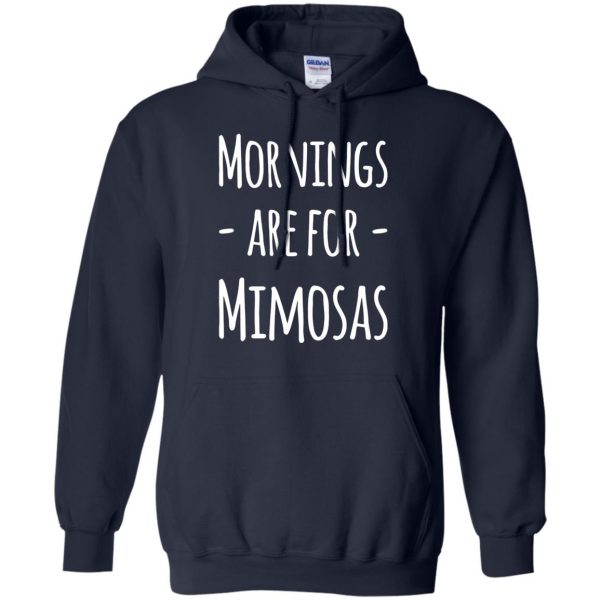 mornings are for mimosas hoodie - navy blue