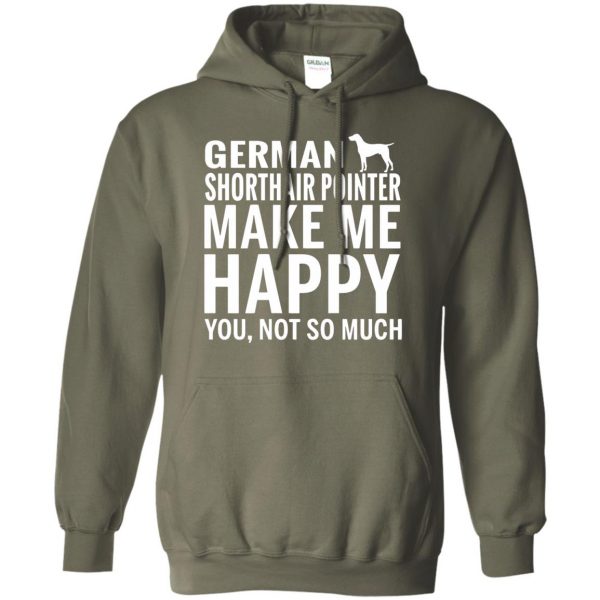 german shorthaired pointer hoodie - military green