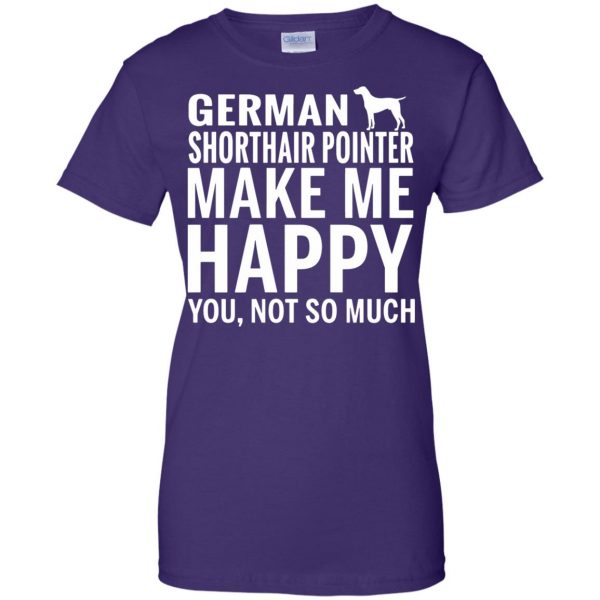 german shorthaired pointer womens t shirt - lady t shirt - purple