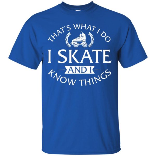 roller skating t shirt - royal blue