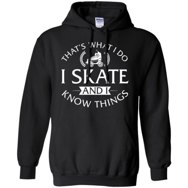 roller skating hoodie - black