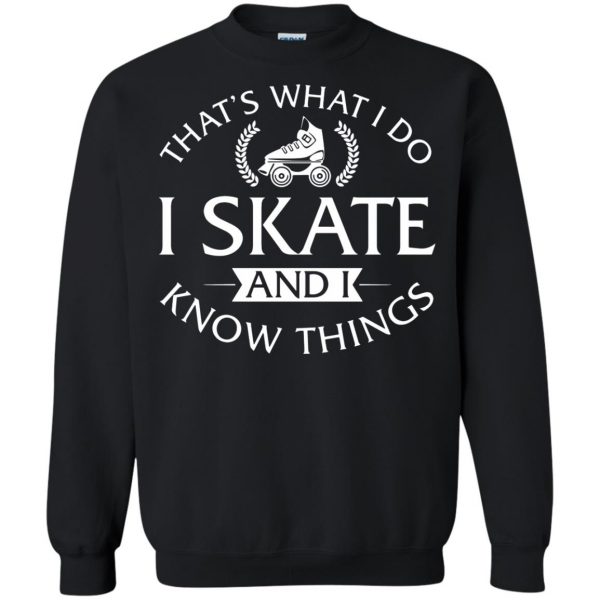 roller skating sweatshirt - black