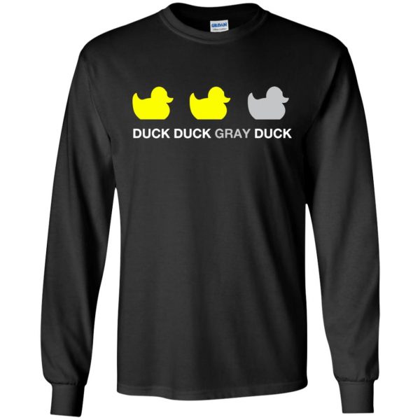 duck duck grey duck long sleeve - black