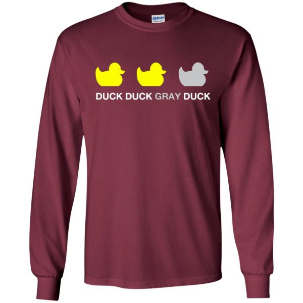 duck duck grey duck long sleeve - maroon