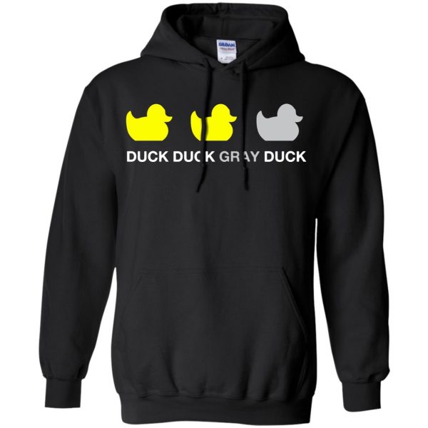 duck duck grey duck hoodie - black