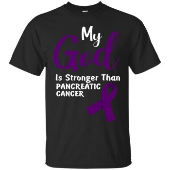 pancreatic cancer t shirts - black