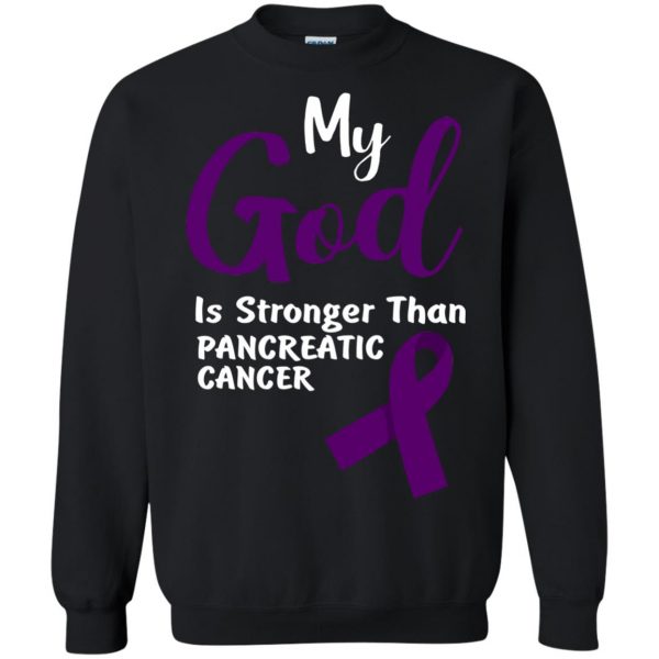 pancreatic cancer sweatshirt - black