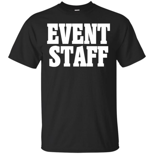 event staff shirts - black