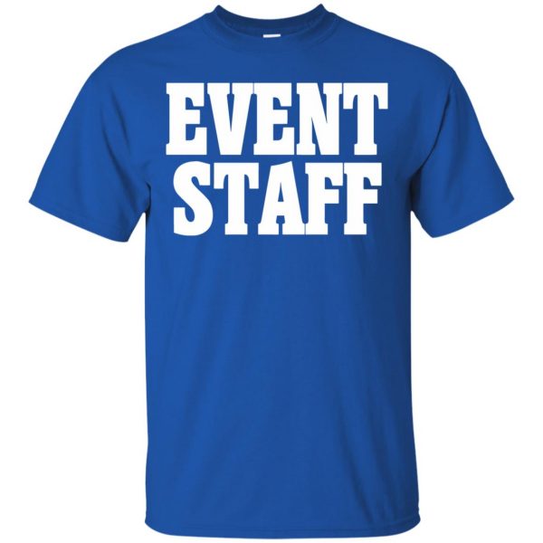 event staffs t shirt - royal blue