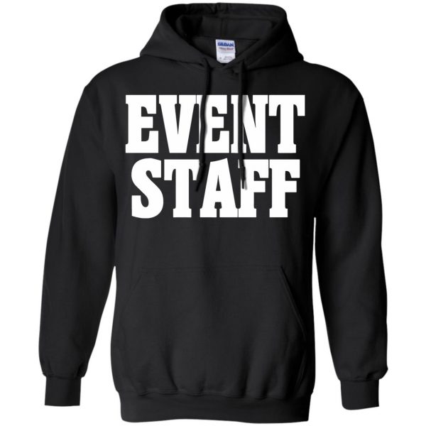 event staffs hoodie - black