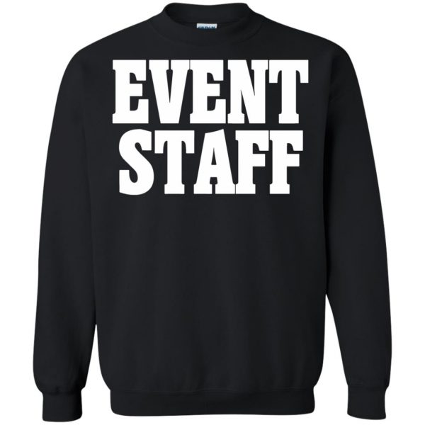 event staffs sweatshirt - black