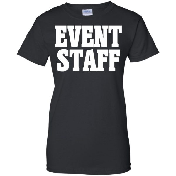 event staffs womens t shirt - lady t shirt - black