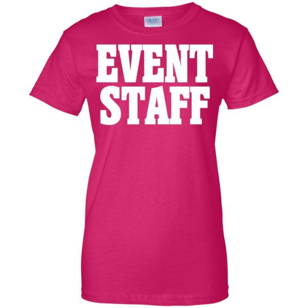 event staffs womens t shirt - lady t shirt - pink heliconia