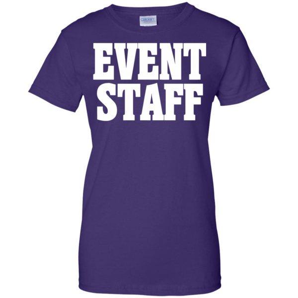 event staffs womens t shirt - lady t shirt - purple