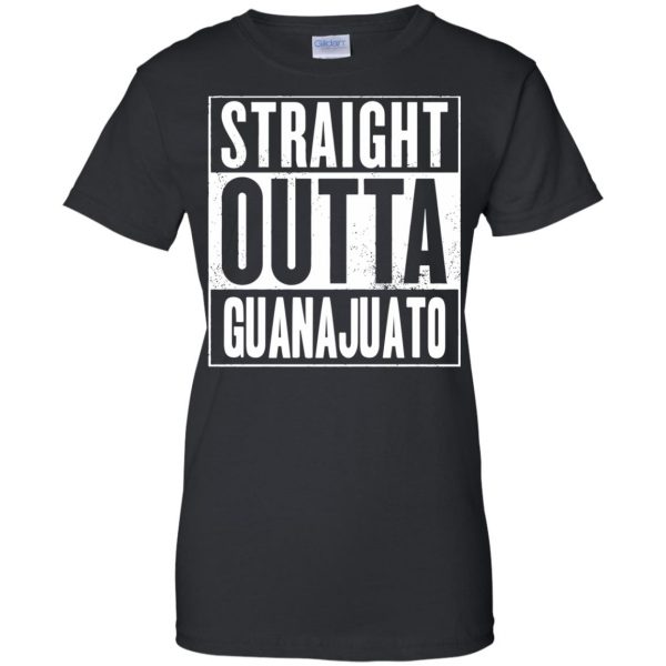 guanajuato womens t shirt - lady t shirt - black