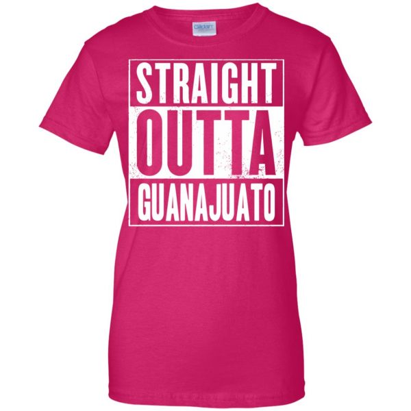 guanajuato womens t shirt - lady t shirt - pink heliconia